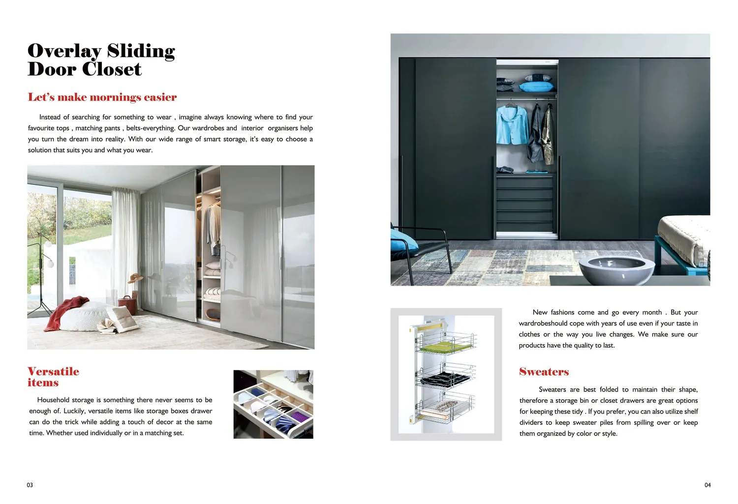 Sliding wardrobe with mirror and glass finish.